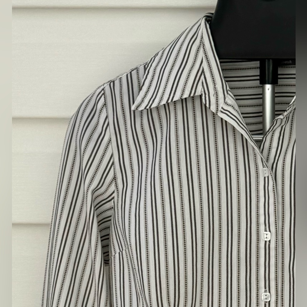 Apt. 9 Stretch 3/4 Sleeve Stripped Top